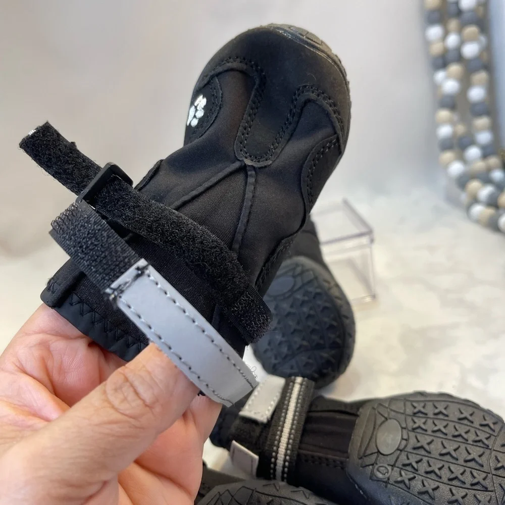 Waterproof Anti-Slip Reflective Dog Boots, Size 4 - 2.2